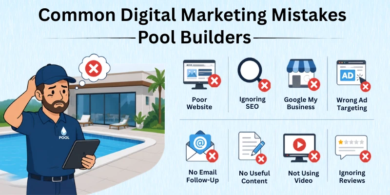 Common Digital Marketing Mistakes Pool Builders Should Avoid