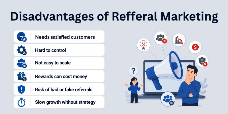 Disadvantages Of Refferal Marketing Cons Of Refferal Marketing