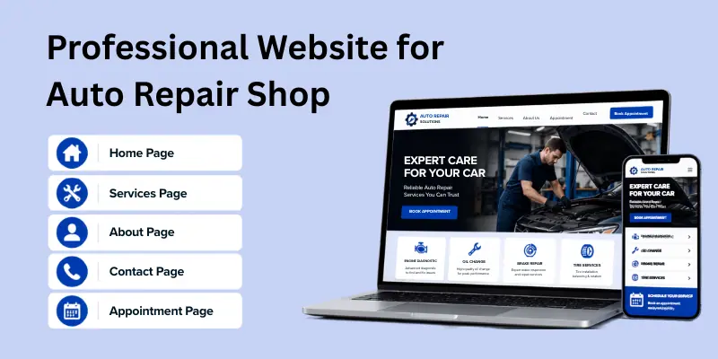 Professional Website For Auto Repair Shop Create Website For Auto Repair Shop