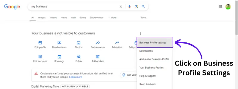 How to Change Setting in Google my Business Profile