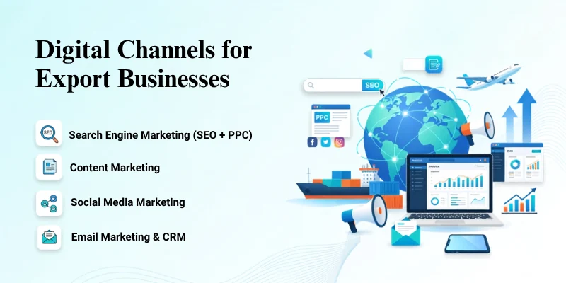Digital Channels For Export Business Digital Marketing Channels For Export Business