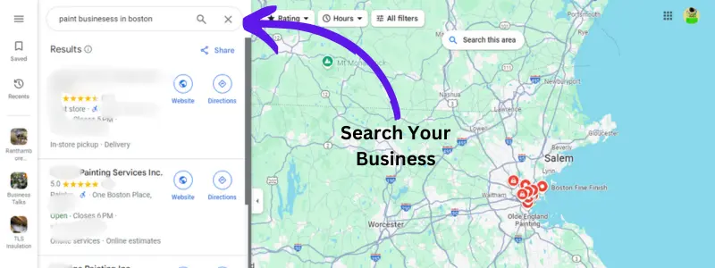 How to find Google Business Profile in Map Searching