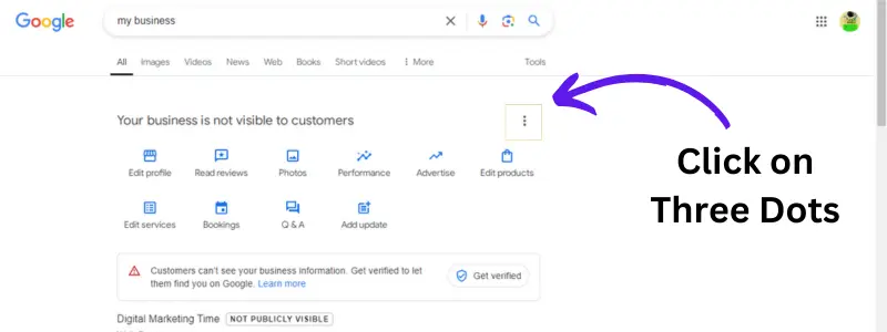 How to Access Settings of a Google Business Profile