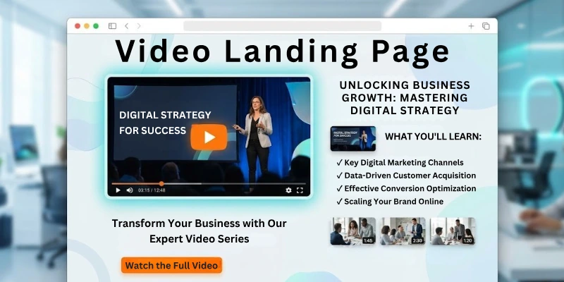 Video Landing Page